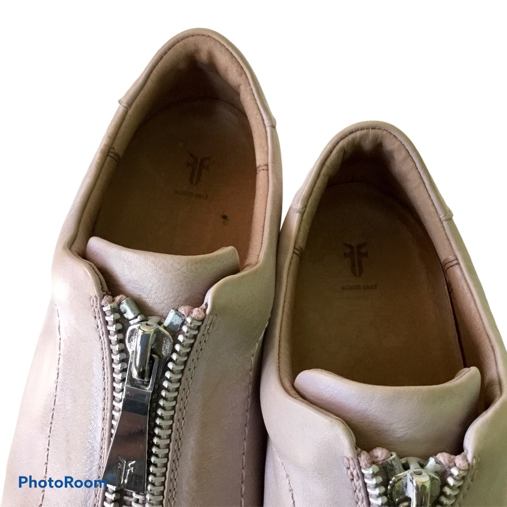 Frye Moto-Inspired Low-Top Leather Sneaker - Picture 6 of 7